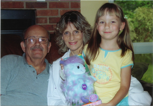 Emily with Grandpa and Judy